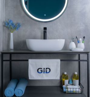 Раковина Gid D1333 51183 накладная белая 46x32.5x13.5